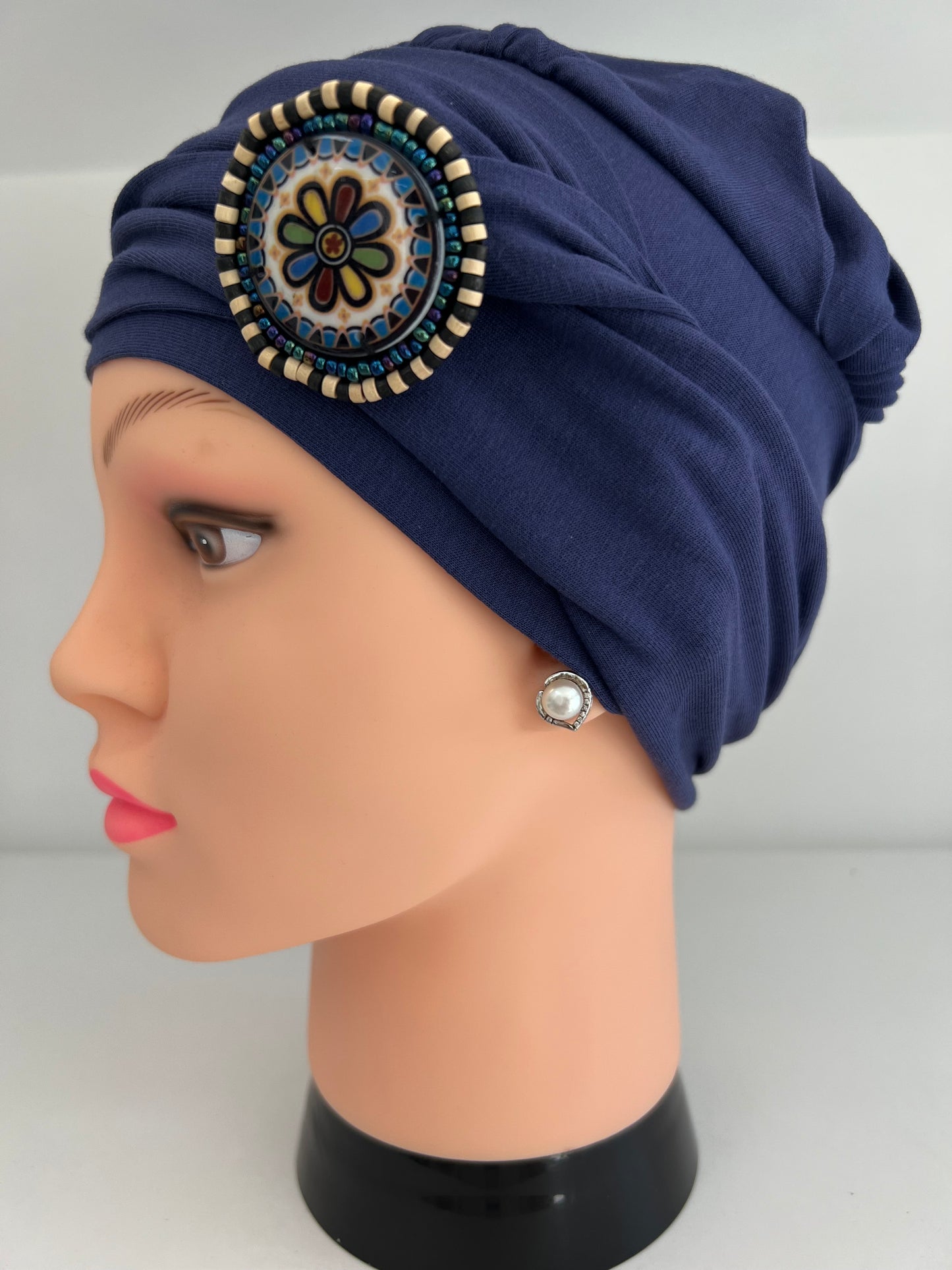 Bandana Annabel – Morbido Cotone Viola