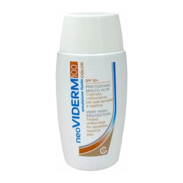 NeoViderm 100 Color SPF50+ Emulsione Fluida Colorata Uniformante, 50ml