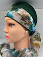 Bandana Salin -Delicato Cotone Azzurro Verde