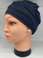 Turbante Alyssia – Avvolgente Viscosa Blu Navy
