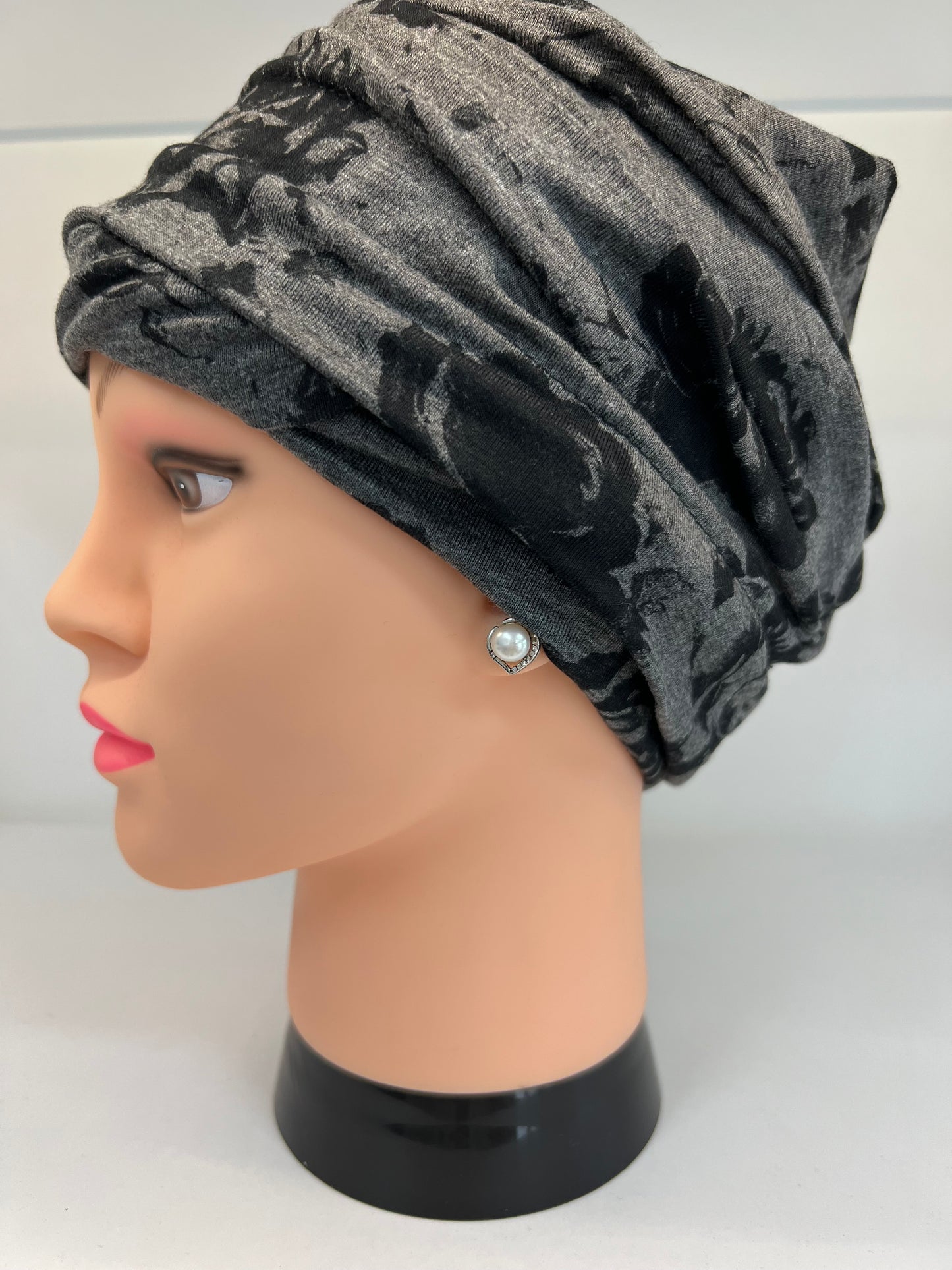 Turbante Emirates – Elegante Viscosa Grigia Nera
