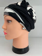 Turbante Alyssia – Comoda Viscosa Bianco Grigio