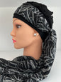 Turbante Alyssia – Avvolgente Viscosa Nero Grigio